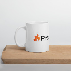 PressFire-kaffekopp hvit