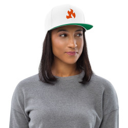 PressFire Snapback-caps med brodert logo (flere farger)