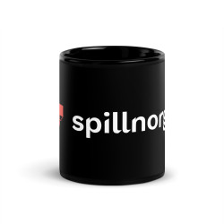 SpillNorge-kaffekopp – svart