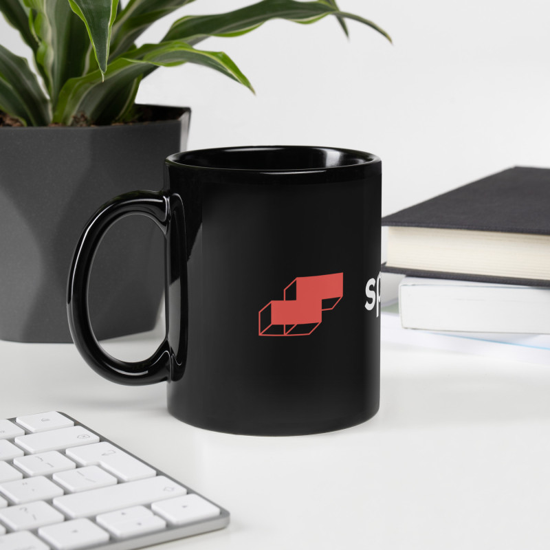SpillNorge-kaffekopp – svart